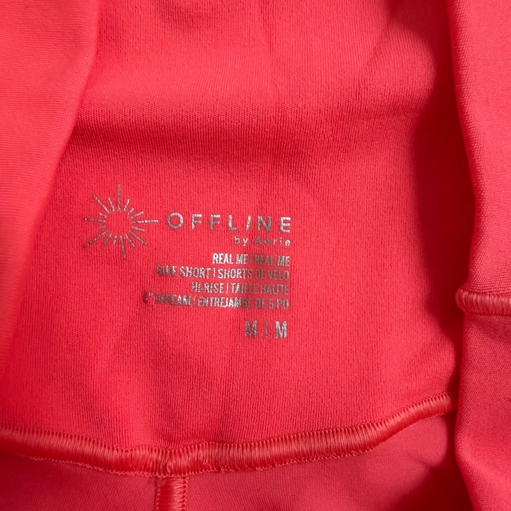 Aerie Vibrant Pink Bike Shorts - Picture 2 of 2